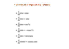 SOLUTION: Calculus derivatives of trigonometry functions - Studypool