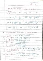 SOLUTION: Basic trigonometry formulas - Studypool