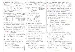 SOLUTION: Iit jee mathematics matrices handwritten notes - Studypool