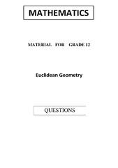 SOLUTION: Msi euclidean geometry questions - Studypool