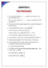 SOLUTION: Maths formula sheet - Studypool