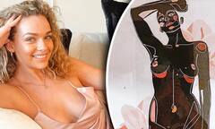 Bachelor Abbie Chatfield shows off a tasteful nude painting of ...