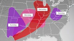 Over 40 million people are under severe storm threat this weekend ...