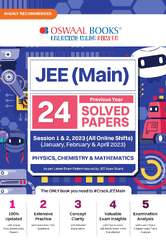 Oswaal JEE (Main) 20 Shift-wise Solved Papers Physics, Chemistry, Mathematics, 2024 Jan, Feb & April Session 1& 2 (All Online Shifts) (For Latest Exam) (Oswaal 24 JEE Main Online 2023 Session 1 & 2 Previous Year Solved Papers (All Shifts))