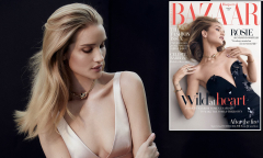 Rosie Huntington-Whiteley STUNS as she covers Harper's Bazaar ...