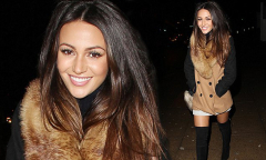 Michelle Keegan shows off her slim legs in black thigh-high boots on ...