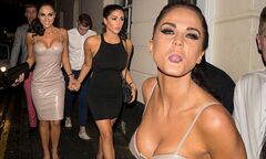 Geordie Shore's Vicky Pattison in nude dress during night out with ...