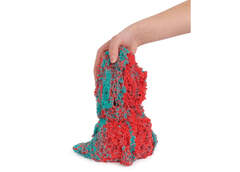 Kinetic Sand Mold n Flow (Spin Master Kinetic sand Mold n' Flow, 680g red and turquoise play sand)