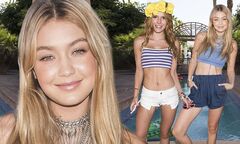 Gigi Hadid and Bella Thorne keep cool in midriff-baring tanks at ...