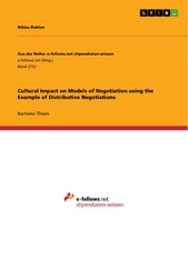 Cultural Impact on Models of Negotiation using the Example of ...