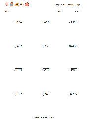 12) long division, dividing 3-digit Math Worksheets, Math Practice ...