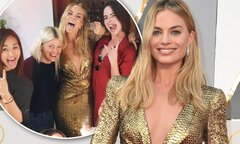 Margot Robbie parties at the Oscars with Suicide Squad's Karen ...