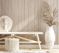 Galerie Wallcoverings 33957 Beige Wood Stripe by Galerie (Marburg non-woven striped beige gray 33957 botanica)