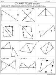 4-3 Skills Practice Congruent Triangles Worksheet Answers