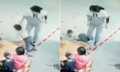 Mother is devastated to watch her son being savagely thrown to the ...