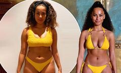 Love Island's Amber Gill showcases her body transformation after ...