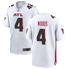 Men's Nike White Atlanta Falcons Custom Game Jersey