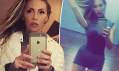 Chloe Lattanzi busts a move in front of the mirror | Daily Mail Online