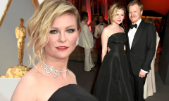 Oscars 2017: Kirsten Dunst shines in Dior gown | Daily Mail Online