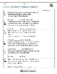 3-digit addition word problems