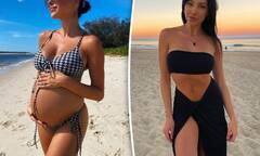 London Goheen flaunts her sensational post-baby curves in black ...