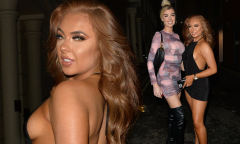 Love Island's Demi Jones flashes side boob in racy dress in ...