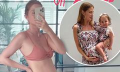 Pregnant Millie Mackintosh flaunts her baby bump in pink lingerie ...