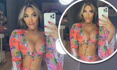 Chloe Ferry puts on an eye-popping display in sexy floral two ...