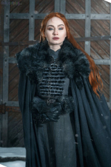 Sansa Stark (game of thrones sansa stark cloak) (Arya Stark)