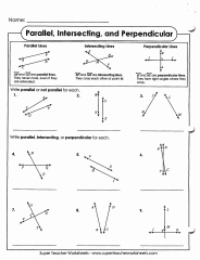 Writing Equations Of Parallel And Perpendicular Lines Worksheet