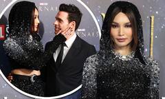 Gemma Chan wows in a sheer black diamond encrusted co-ord with ...