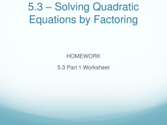 PPT - Unit 2 – Quadratic, Polynomial, and Radical Equations and ...