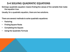 PPT - Algebra 2 – Chapter 5 PowerPoint Presentation, ...