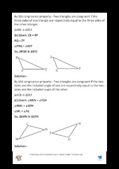 NCERT Solutions For Class 7 Maths Chapter 7 Congruence of Triangles