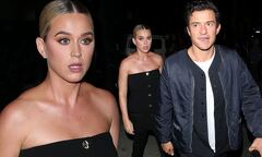 Katy Perry and fiancé Orlando Bloom step out for dinner at Craig's ...