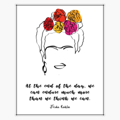 Redbubble Frida Kahlo Quote Face Portrait Frida Kahlo
