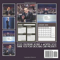 Last Week Tonight with John Oliver Calendar 2022 January 2022 December 2022 OFFICIAL Squared Monthly Calendar