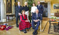 Norway royals release their annual Christmas card | Daily Mail Online