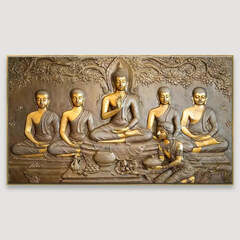 Teachings of Buddha Panoramic Painting - WallMantra