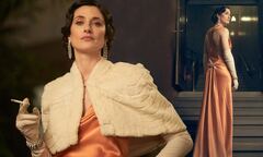 Peaky Blinders' Natasha O'Keeffe wears 1930s-style orange dress in ...