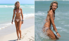 Lady Victoria Hervey stuns in a sequin bikini in Miami | Daily ...