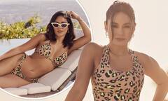 Vanessa Hudgens models leopard string bikini as she ...