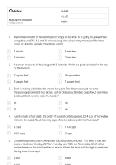 50+ Math Word Problems worksheets for 6th Grade on Quizizz | ...