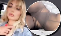 Megan Barton Hanson leaves little to the imagination in a sheer ...