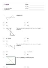 50+ congruent triangles sss sas and asa worksheets for 9th Year on ...