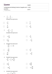 50+ Multiplying and Dividing Fractions worksheets for 7th Class on ...