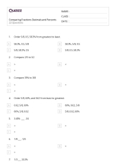 50+ Comparing Fractions worksheets for 7th Grade on Quizizz | ...