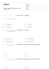 50+ Addition on a Number Line worksheets for 8th Grade on Quizizz ...