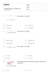 50+ Addition on a Number Line worksheets for 7th Grade on Quizizz ...