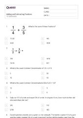 50+ Adding and Subtracting Fractions worksheets for 5th Year on ...